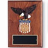 Walnut Plaque with Eagle (9"x12")